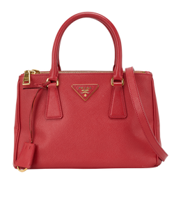 Small Galleria Top Handle, Saffiano, Red, 110, DB/S, 2*